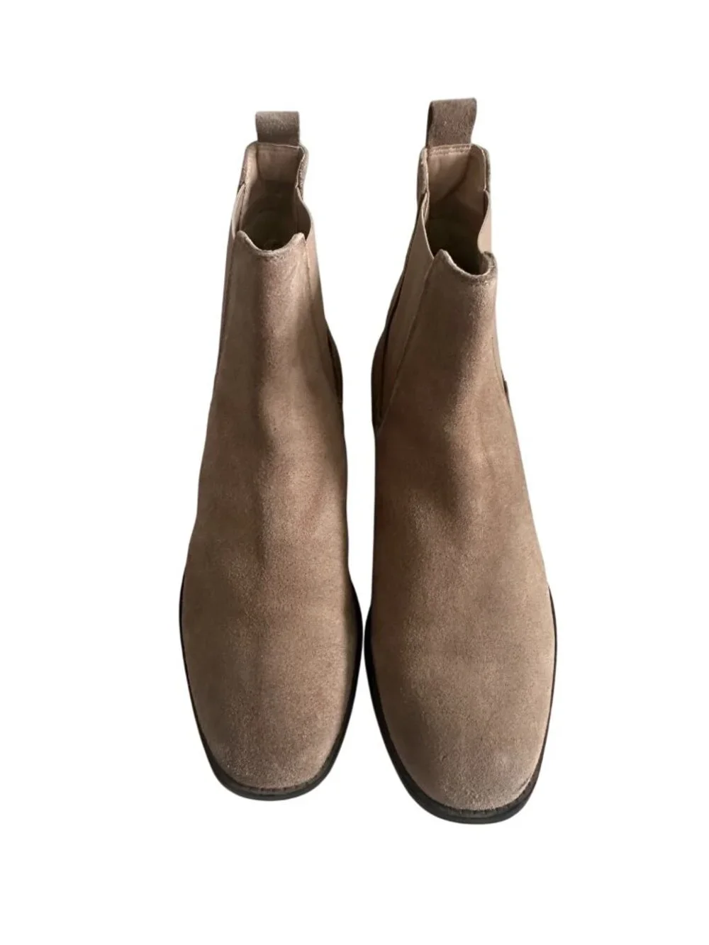 FIND Tan Suede Flat Ankle Boots Size 8.5 / 39
